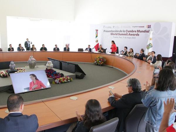 Recibe Puebla Cumbre Mundial “World Summit Awards 2023”