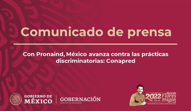 Con Pronaind, México avanza contra las prácticas discriminatorias: Conapred