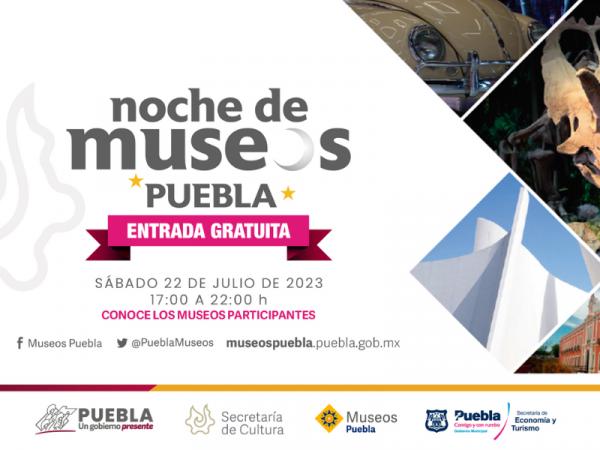 Invita gobierno de Sergio Salomón a séptima “Noche de Museos” 2023