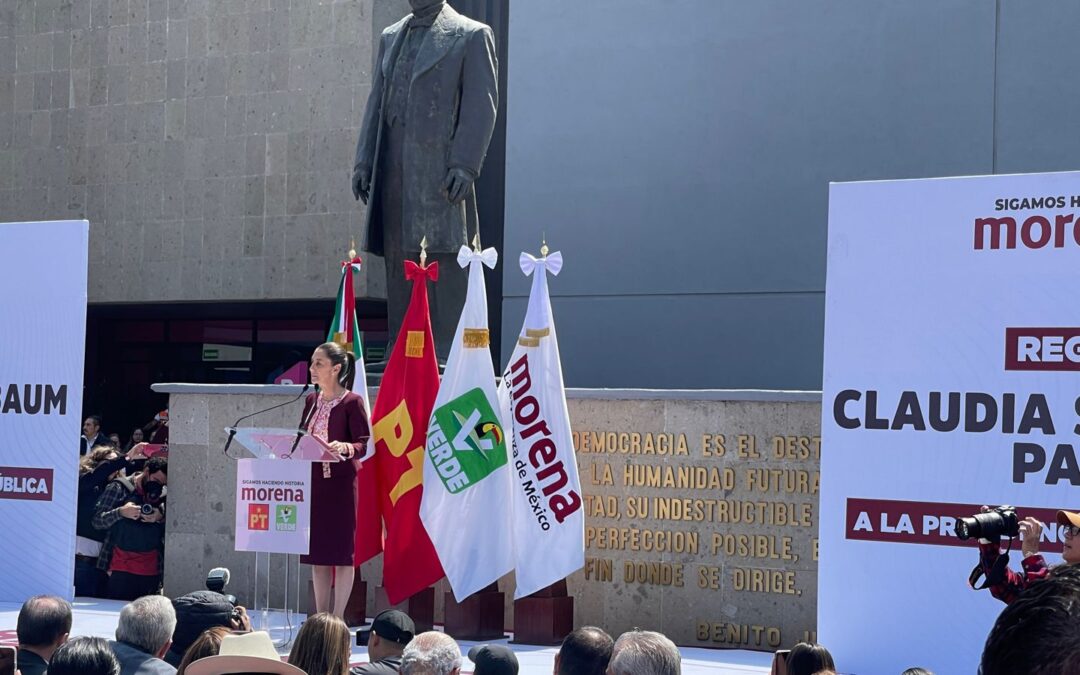 ¡Haciendo Historia! Claudia Sheinbaum, se registra en el INE y será la Primera Mujer que será Presidenta de México: Un Gobierno del próximo futuro inmediato de la Transformación